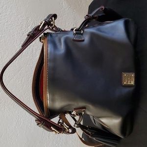 Douney and Bourke Florentine leather hobo shoulder bag, zipper closure/keeper